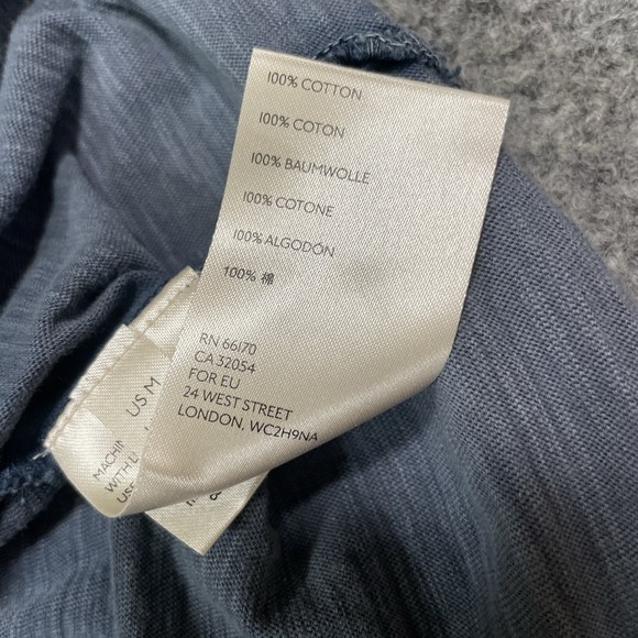 Free People Le Femme Ruffled Pintuck Top Blouse Med Blue Boho Babydoll Peasant - Picture 11 of 12